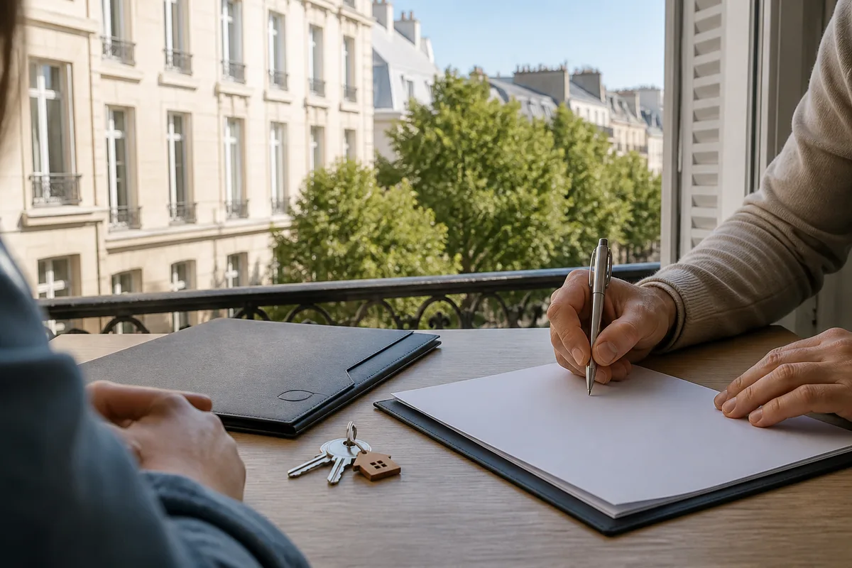 Signature d&rsquo;un acte de cautionnement pour une location immobilière